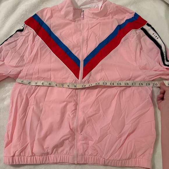 Victoria’s Secret Pink Aviator Style Jacket Windbreaker Medium - Picture 8 of 13